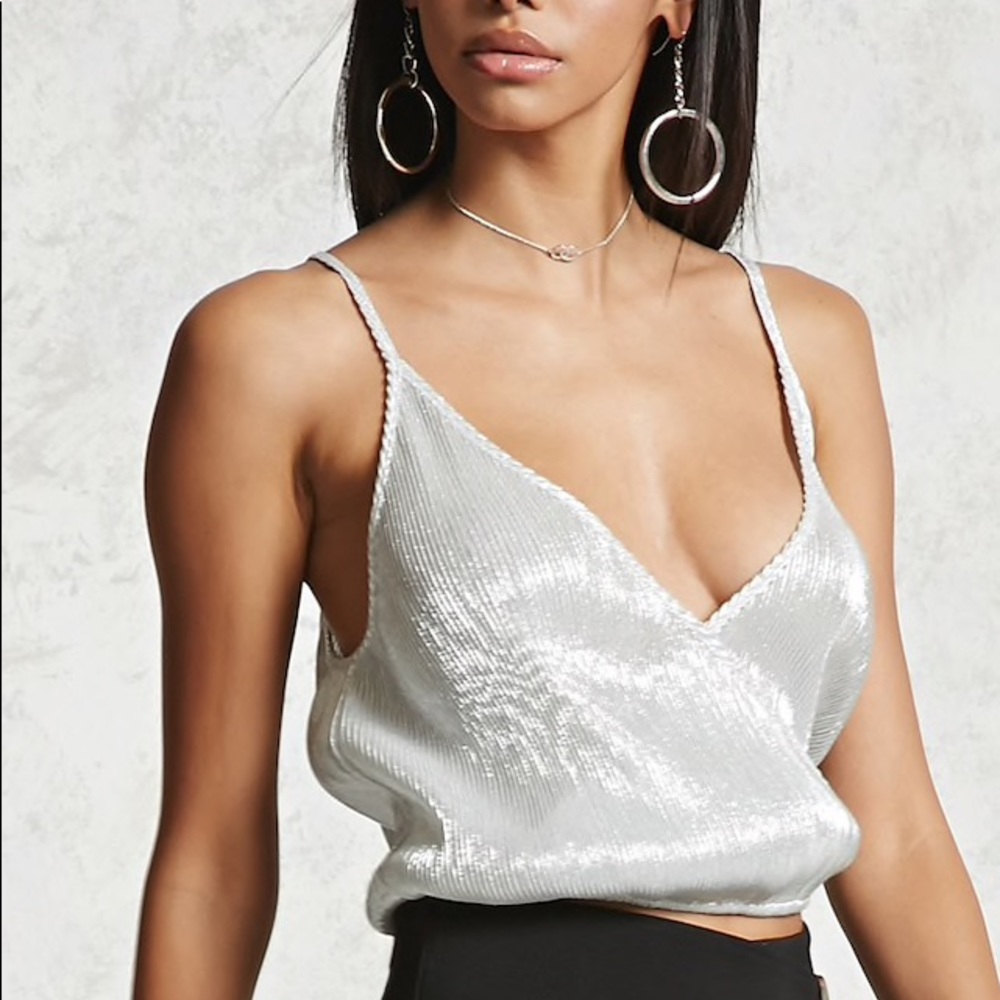 NWT FOREVER 21 CONTEMPORARY METALLIC CAMI